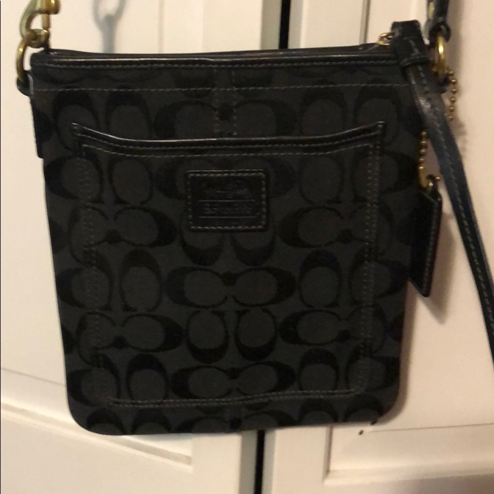 Classic Coach Black Crossbody Purse